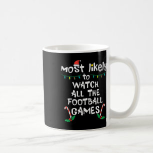 Caneca De Café Provavelmente Assistir Futebol Natal Xmas Família