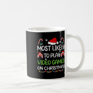 Caneca De Café Provavelmente Vídeo Games Natal Família Gamer 