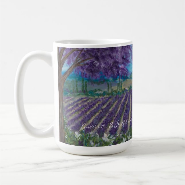 Caneca De Café Provença - Gênesis 1:28 (Esquerda)