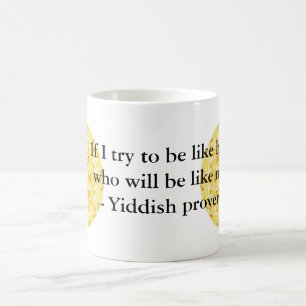 Caneca De Café Provérbio Yiddish