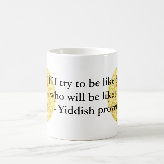 Caneca De Café Provérbio Yiddish (Centro)