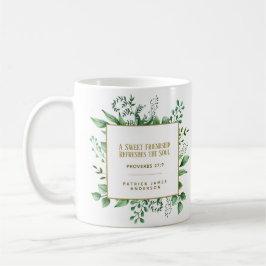 Caneca De Café Provérbios 27:9 Um doce presente personalizado de 