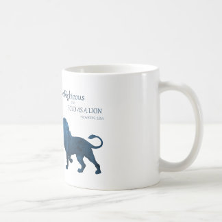 Caneca De Café Provérbios 28 1 Negrito Como Leão