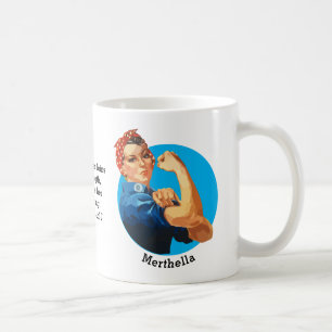Caneca De Café Provérbios 31 ROSIE RIVETER Personalizado