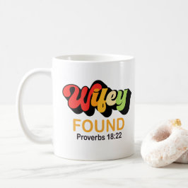 Caneca De Café Proverbos encontrados por Wifey - Camisa de Casais