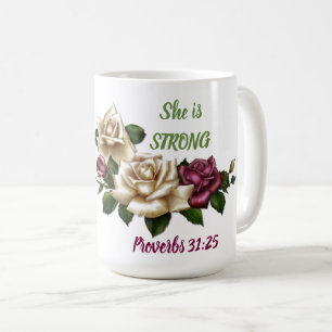 Caneca De Café Proverbs 31:25 - Classic Mug