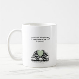 Caneca De Café Proverbs 4:23 Bible Verse Christian Faith Gift Mug
