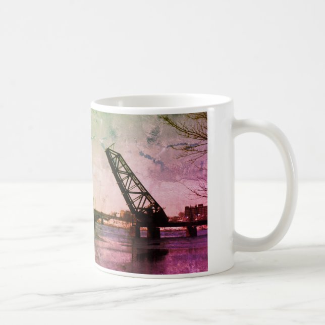 Caneca De Café Providence, RI 'Stuck-Up Bridge' (Direita)