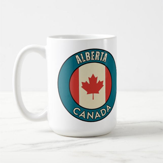 Caneca De Café Província de Alberta Canadá (Esquerda)