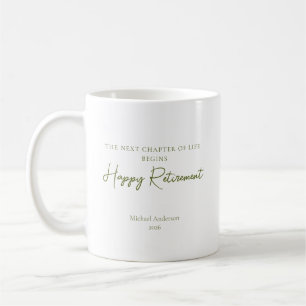 Caneca De Café Próximo Capítulo da Vida Começa Presente de Aposen