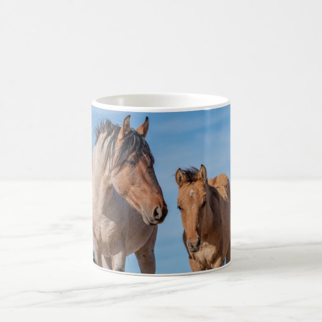 Caneca De Café Pryor Mountain Wilse Horse Coffee Mug (Centro)