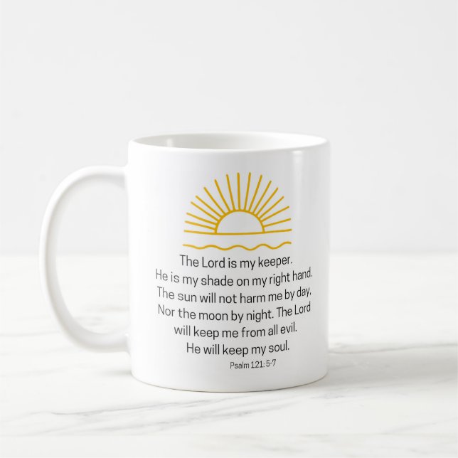 Caneca De Café Psalm 121 Coffee Mug (Esquerda)