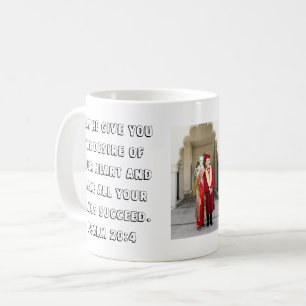 Caneca De Café Psalm 20:4 Graduação Moderna
