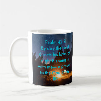 Caneca De Café Psalm 42:8 Clássica