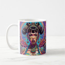 Caneca De Café Psicodélico diga o quê! Arte