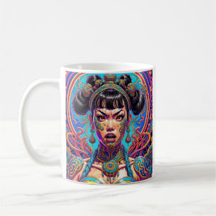 Caneca De Café Psicodélico diga o quê! Arte