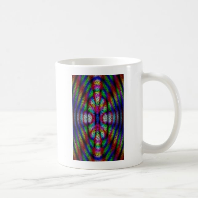 Caneca De Café Psicodélico, Um Abstrato (Direita)