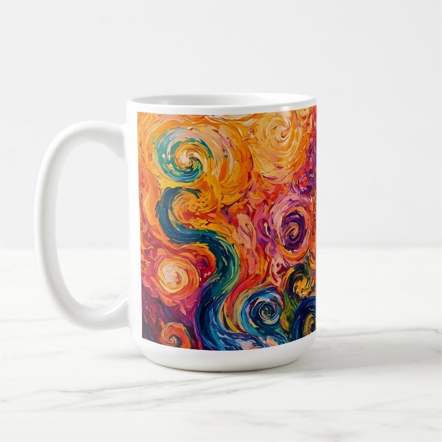 Caneca De Café Psicodélicos Psicodélicos - Pintura a óleo (Esquerda)