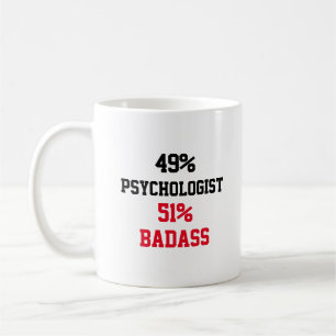 Caneca De Café Psicóloga Badass
