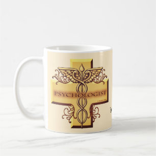 Caneca De Café Psicólogo Cruz Caduceu