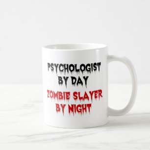 Caneca De Café Psicólogo do Dia Zombie Slayer da Noite