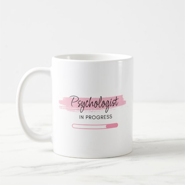 Caneca De Café Psicólogo Em Andamento - Personalizado (Esquerda)
