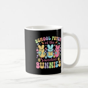 Caneca De Café Psicólogo Escolar Da Páscoa De Bunnies Mais Doces