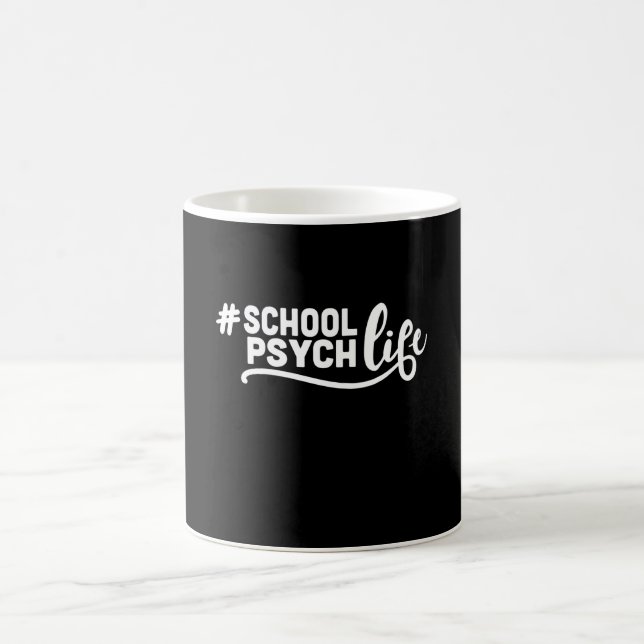Caneca De Café psicólogo escolar, vida, psicologia escolar (Centro)