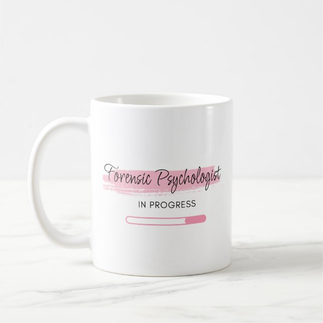 Caneca De Café Psicólogo Forense Em Formação – Personalizado (Esquerda)
