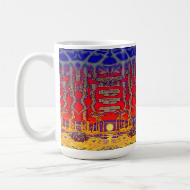 Caneca De Café Psychedelic Dreamland (Esquerda)