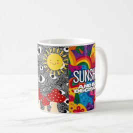Caneca De Café Psychedelic Mug - Colorful Trippy Coffee Cup