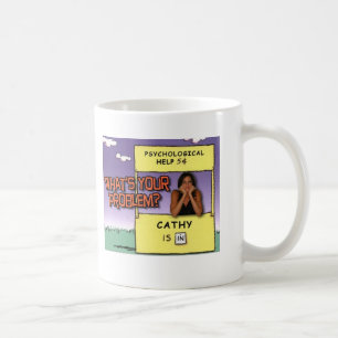 Caneca De Café psychhelp, Cathy DeBuono, "o que é seu Proble…