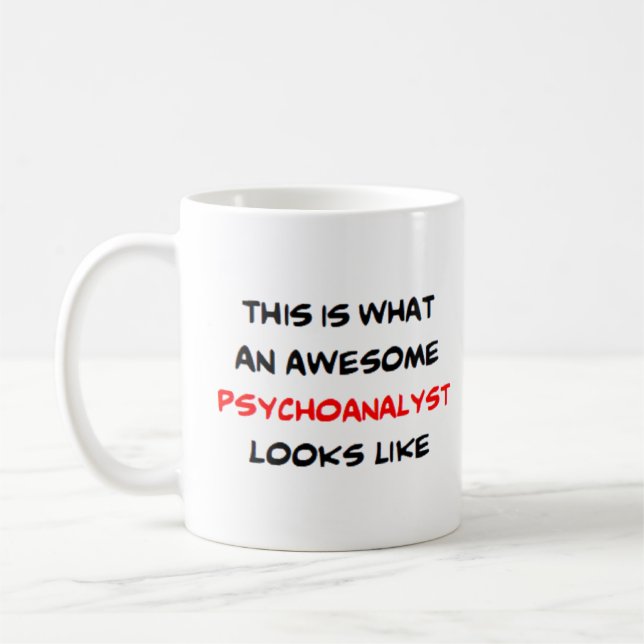 Caneca De Café psychoanalyst, awesome  (Esquerda)