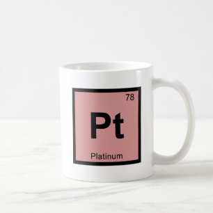 Caneca De Café Pt - Química da Platina Símbolo da Tabela Periódic