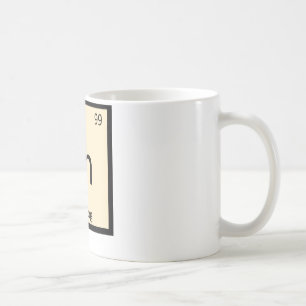 Caneca De Café Pt - Tabela Periódica da Química do Eggnog Símbolo