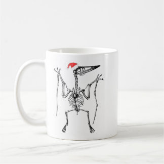 Caneca De Café Pterodátilo de Natal