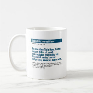 Caneca De Café Publicação Personalizada Clássica 15oz Mug - Azul