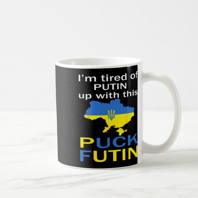 Caneca De Café Puck Futin Meme Orgulhoso Do Mapa Da Ucrânia Ucrân (Direita)