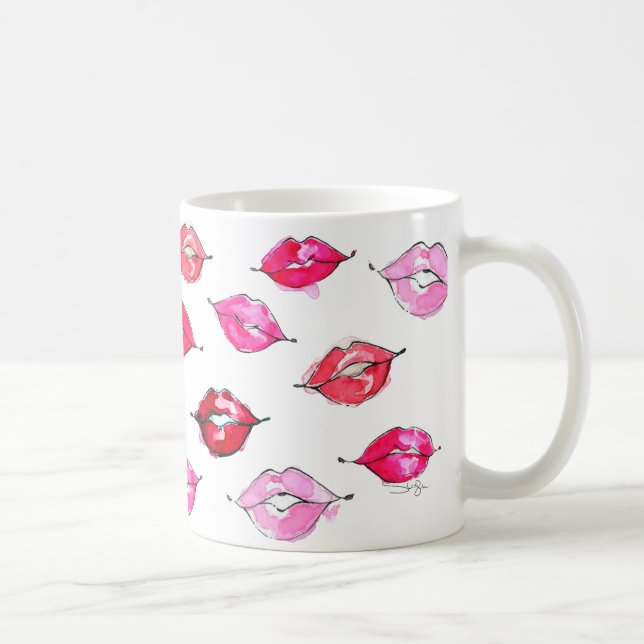 Caneca De Café Pucker acima da aguarela (Direita)