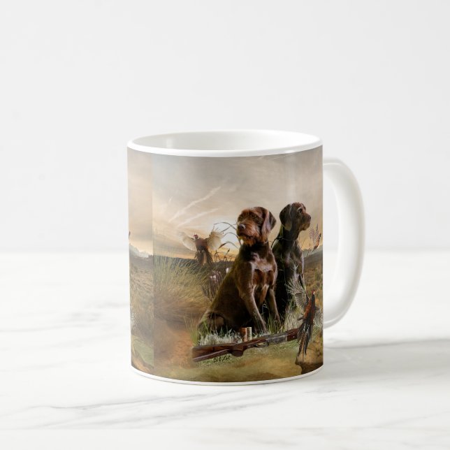 Caneca De Café Pudelpointers, faisão (Frente Esquerda)