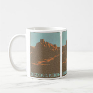 Caneca De Café Pueblos Taos Antigos Novo México, Arte de Cartaz d
