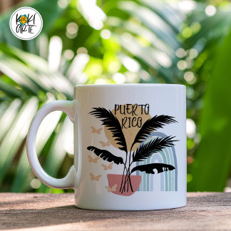 Caneca De Café Puerto Rico BOHO Tropical