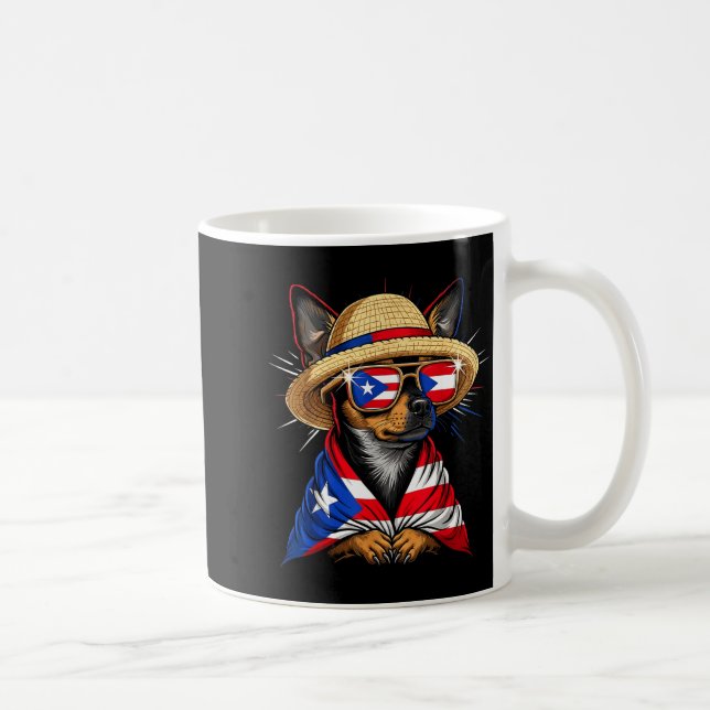 Caneca De Café Puerto Rico Flag Boricua Puerto Rican Flag  (Direita)