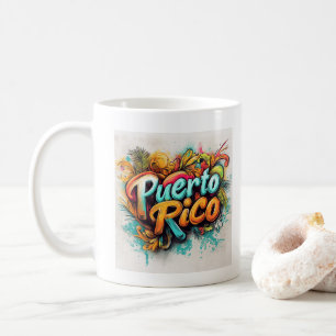 Caneca De Café Puerto Rico Grafite Vibes: Island Street Art Ed