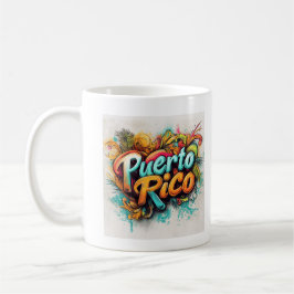Caneca De Café Puerto Rico Grafite Vibes: Island Street Art Ed