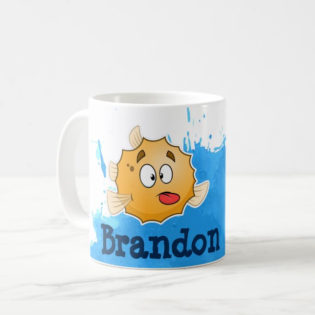 Caneca De Café Puffer Fish Mug (Frente Esquerda)