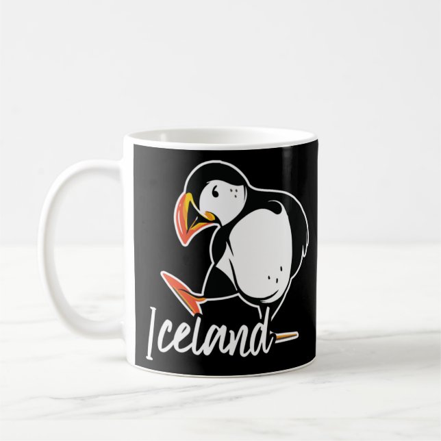 Caneca De Café Puffin Bird Islândia (Esquerda)