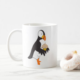 Caneca De Café Puffin com Muffin
