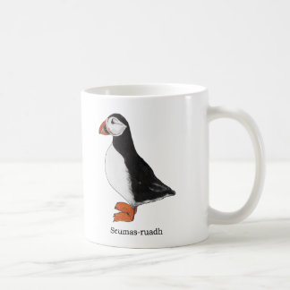 Caneca De Café puffin / Seumas-ruadh tradução gaélica escocesa