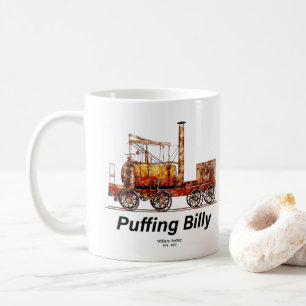 Caneca De Café Puffing Billy Steam Train Locomotive Inglês